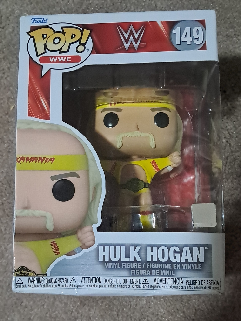 Funko Hulk Hogan Pop! Vinyl Figure - Yellow & Red